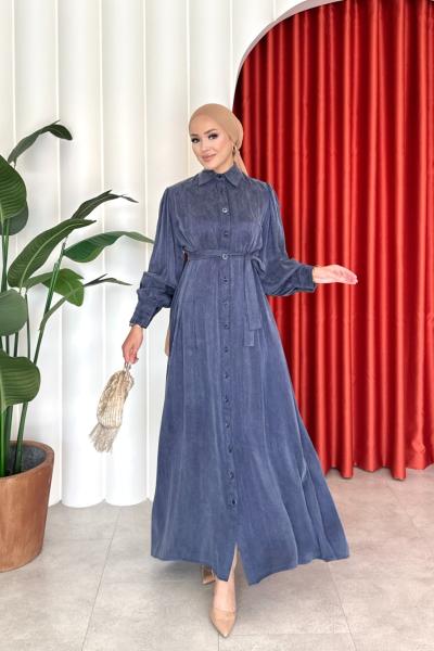 İlgi Elbise Lacivert