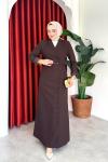 Irmak Elbise Kahverengi