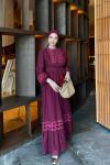 Keriman Elbise Bordo