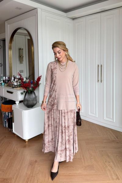 Masal Etekli Takım Krem