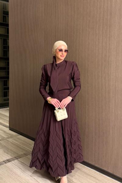 Masal Etekli Takım Mürdüm