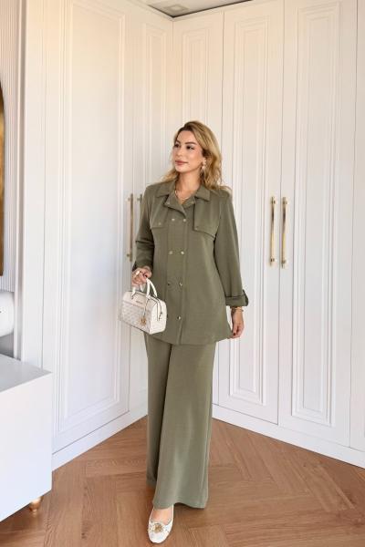 Melis Pantolonlu Takım Haki