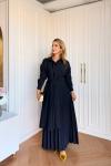 Meltem Üçlü Etekli Takım Lacivert