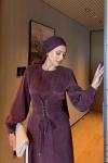 Meral Elbise Bordo