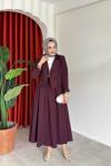 Müzeyyen Etekli Takım Mürdüm