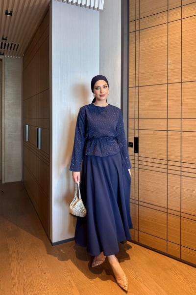 Övgü Takım Lacivert