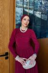 Özge Elbise Bordo