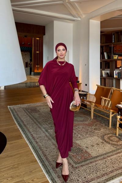 Özge Elbise Bordo