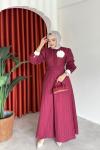 Parla Elbise Bordo