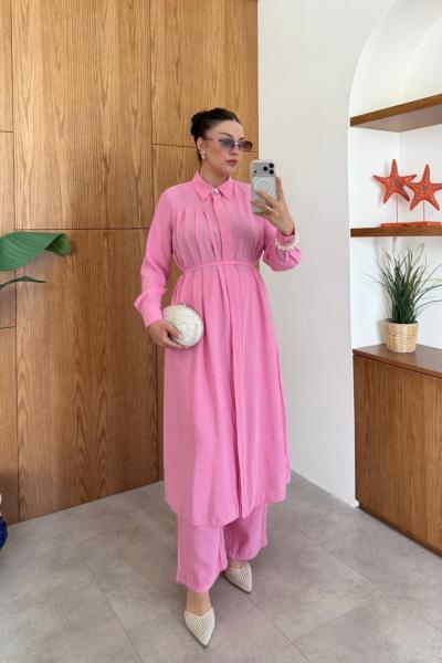 Samira Pantolon Takım Pembe