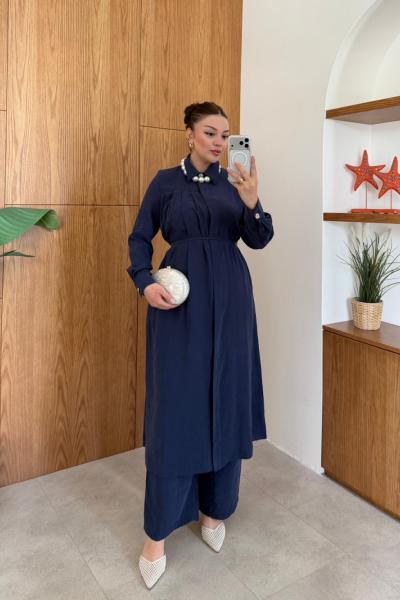 Samira Pantolon Takım Lacivert