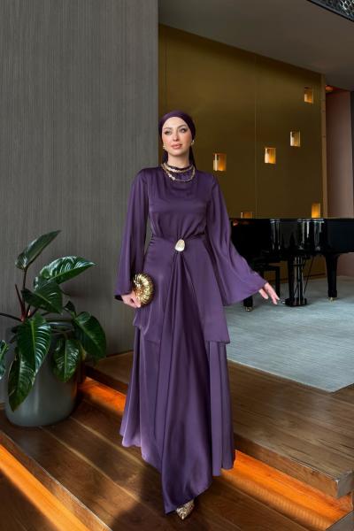 Sedef Elbise  Mor