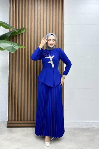 Selda Takım Saks Mavisi