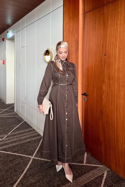 Şirin Elbise Kahverengi