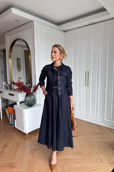 Sümbül Elbise Takım Lacivert