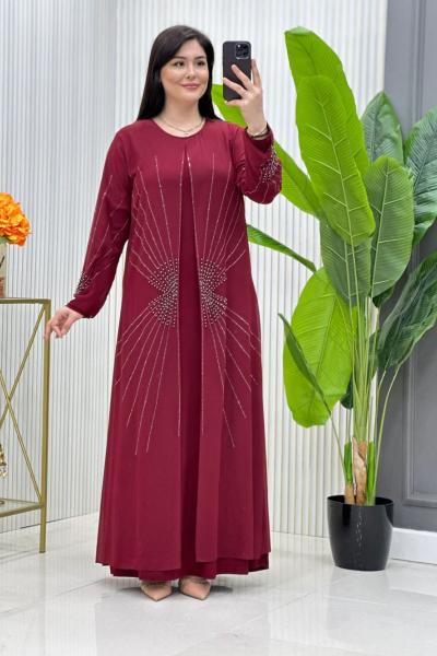 Zübeyde  Etekli Takım Bordo