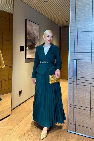 Yelda Elbise Zümrüt