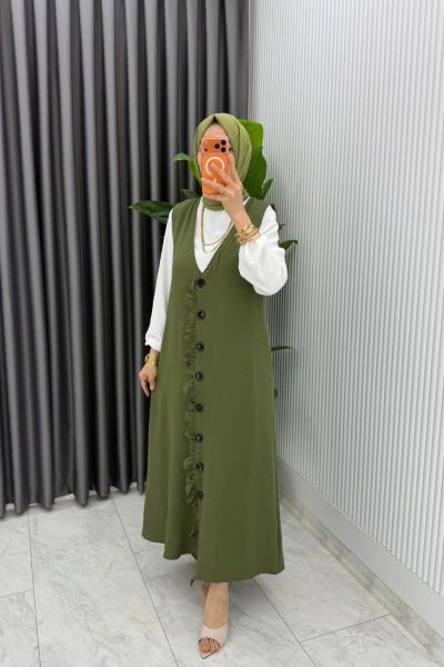 Haki Dilan Jile Takım Tesettür Giyim