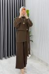 Kahve Dilay Takım Tesettür Giyim