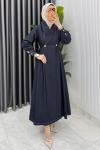 Lacivert Premıum Rengin Ferace Tesettür Giyim