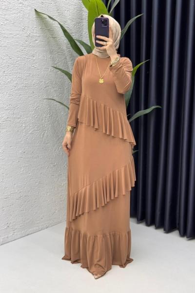 Latte Duru Elbise Tesettür Giyim