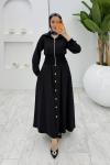 Siyah Şazeli Premium Etek Takım Tesettür Giyim