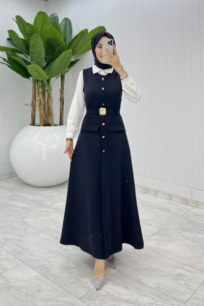 Siyah Sude Jile Tesettür Giyim