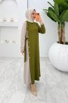 Yeşil Nilda Elbise Tesettür Giyim