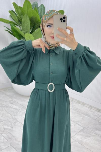 Zümrüt Burçak Elbise Tesettür Giyim
