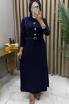 Ceyda Elbise Lacivert  Lacivert
