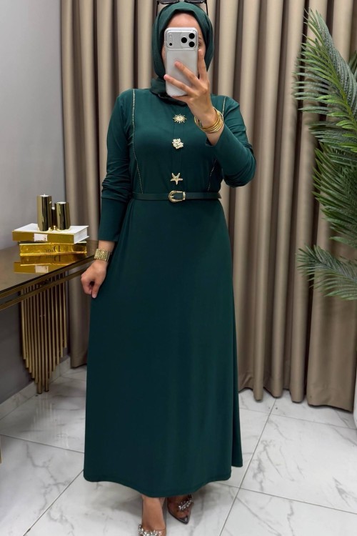 Ceyda Elbise Zümrüt Zümrüt