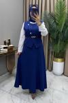Gülce Takım Saks Saks Mavisi
