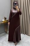Hatun Elbise Kahve Kahverengi