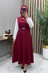 Kemerli Jile Bordo Bordo