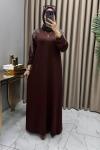 Nilda Elbise Kahve Kahverengi