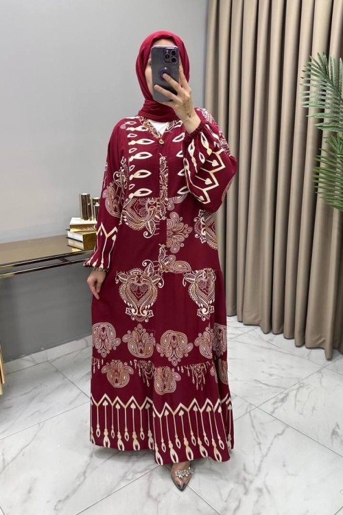 Nisan Elbise Bordo Bordo
