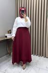 Rüya Etek Bordo  Bordo