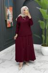 Ceyda Etekli Takım - Bordo