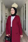 Didem Uzun Hırka - Bordo