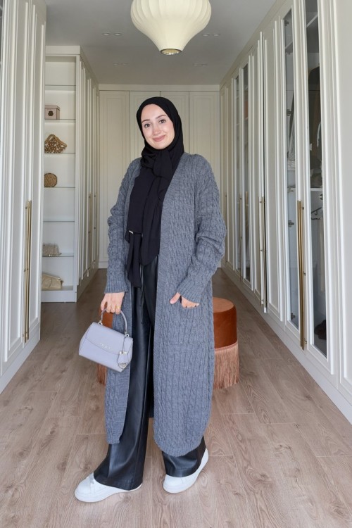 Didem Uzun Hırka - Antrasit