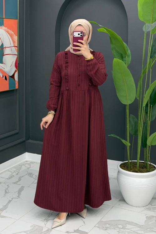 Elite elbise- Bordo