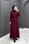 Feyza Triko Etekli Takım - Bordo