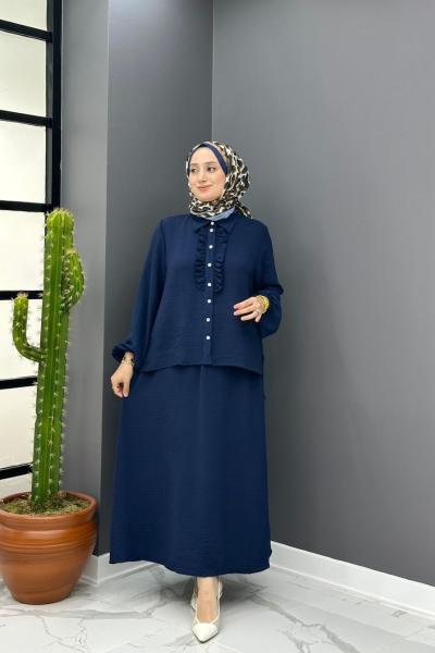 Flora Etekli Takım - Lacivert