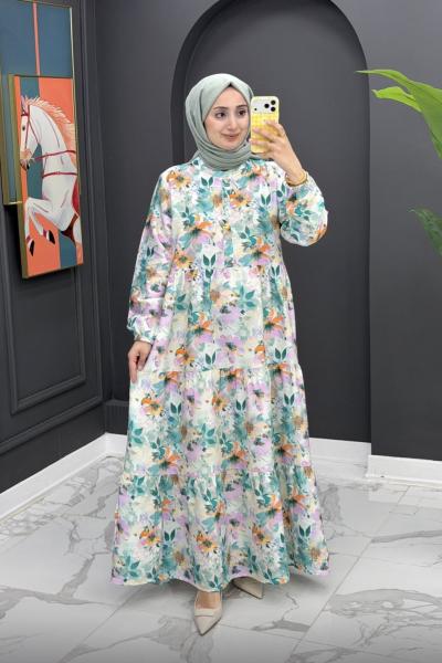 Gazel Elbise-Su yeşili