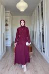 Meyra Etekli Takım-Bordo