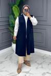 Nuriş Uzun Yelek - Lacivert