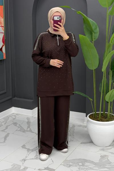 Sofya Takım - Kahverengi