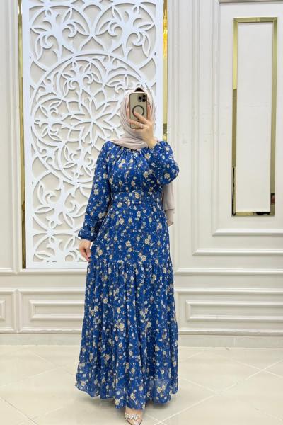 Aysima Tesettür Şifon Elbise