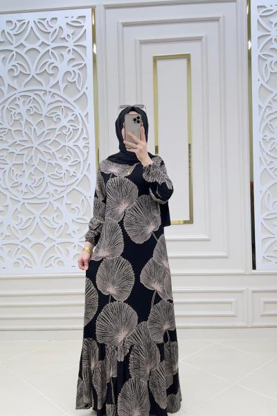 Deniz Tesettür Viskon Elbise