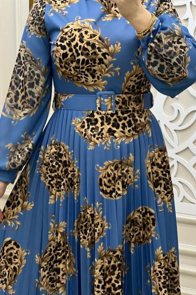 Leopar Elbisem Mavi